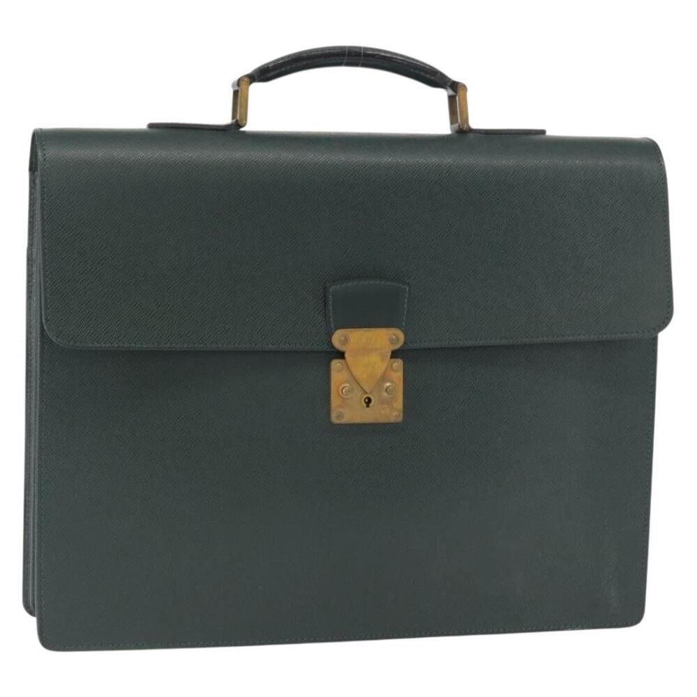 Louis Vuitton Taiga Serviette Moskova Business Bag Epicea Green
